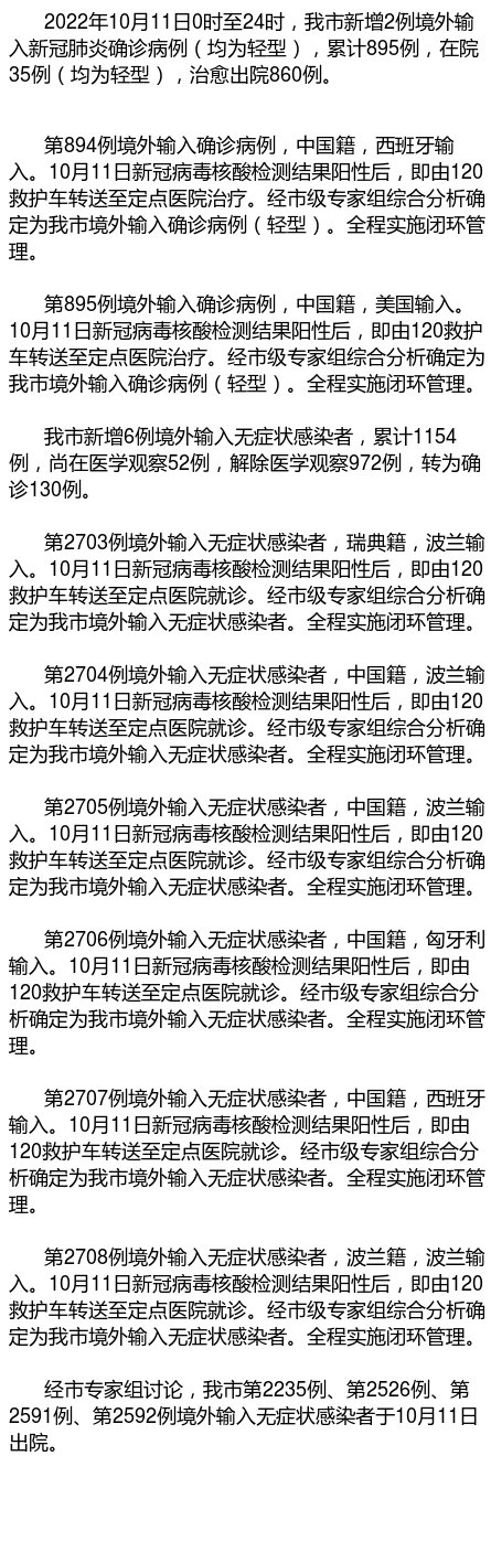 31省区市新增10例境外输入确诊︰(31省区市新增20例确诊均为境外输入)