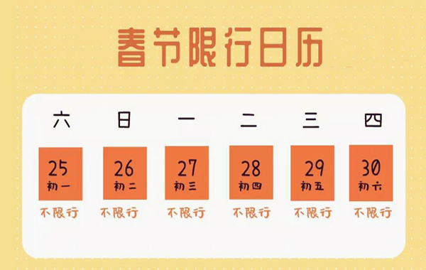 今年高速免费时间2022春节〃今年高速免费时间2022春节限行吗-第1张图片